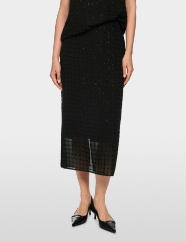 Jupe élégante à paillettes...