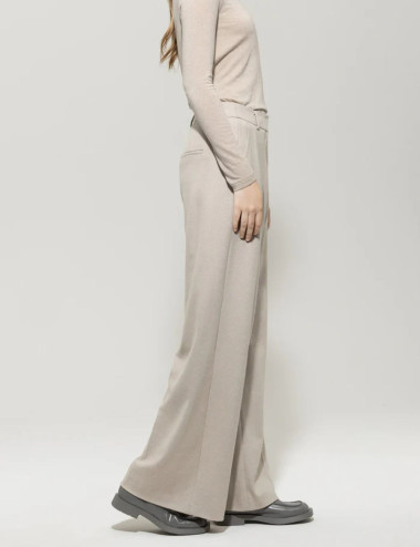 Pantalon large en flanelle...