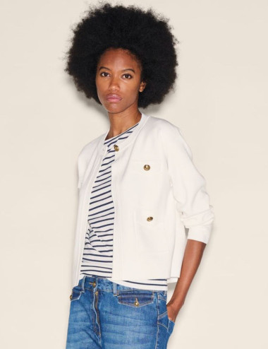 Blouson en maille fine -...