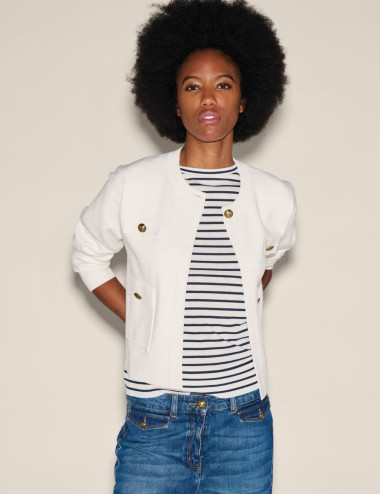 Blouson en maille fine -...