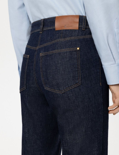 Denim droit authentique -...