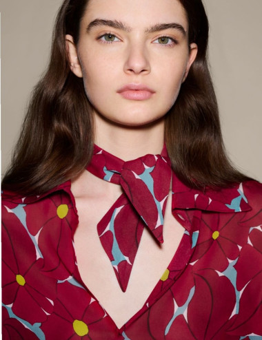 Blouse avec imprimé floral...
