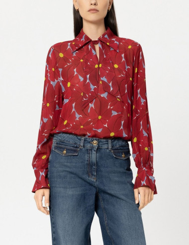 Blouse avec imprimé floral...