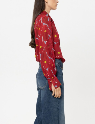 Blouse avec imprimé floral...