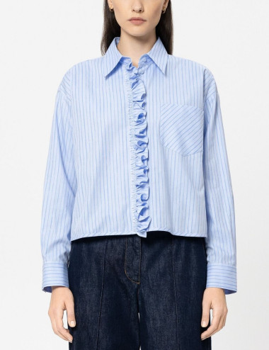 Chemise à rayures avec...