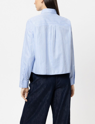 Chemise à rayures avec...