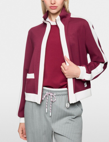 Veste en jersey ample -...