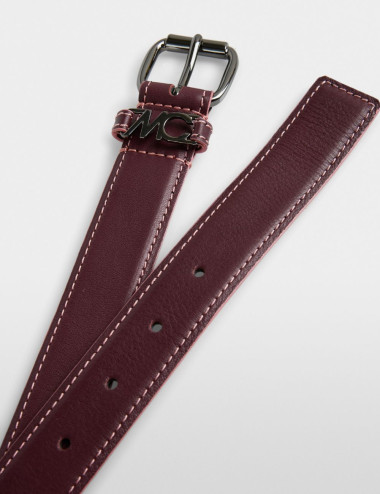 Ceinture classique en cuir...