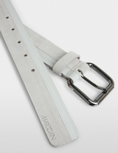 Ceinture en cuir mixte -...
