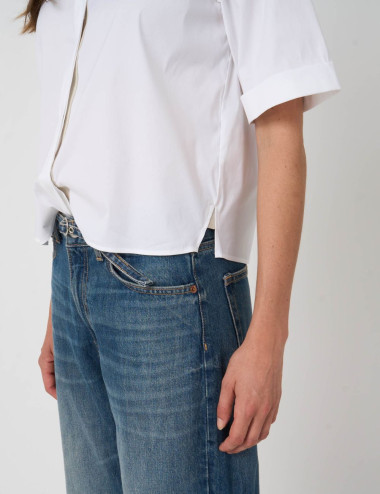 Blouse blanche à manches...