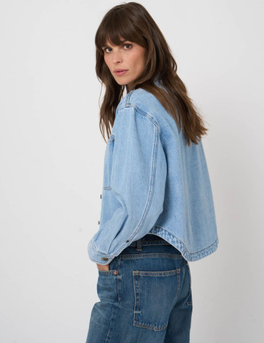 Blouse en denim clair - Repeat