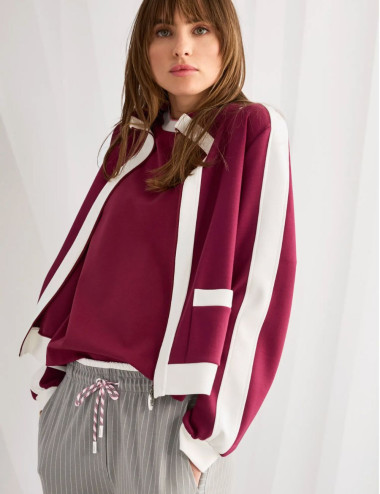 Veste en jersey ample -...