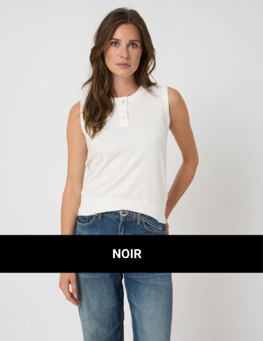 Camisole noir avec détails...