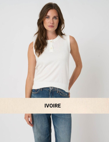 Camisole ivoire avec...