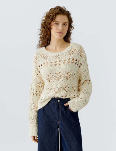 Pull en maille ajouré - Oui