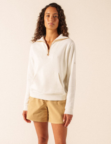 Pull Lou craie et toile -...