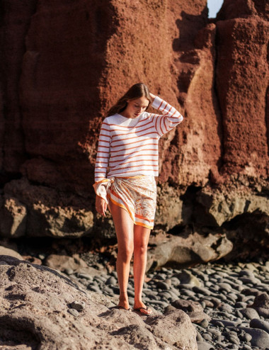 Pull Martigues blanc et...