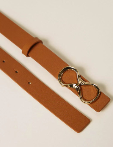 Ceinture marron/rose pêche...