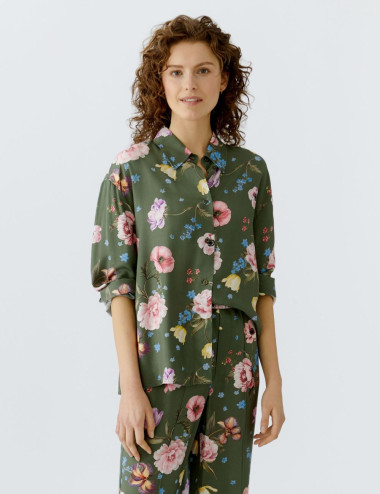 Blouse vert jardin à...