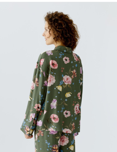 Blouse vert jardin à...