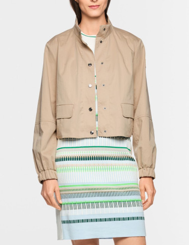 Veste courte en coton avec...