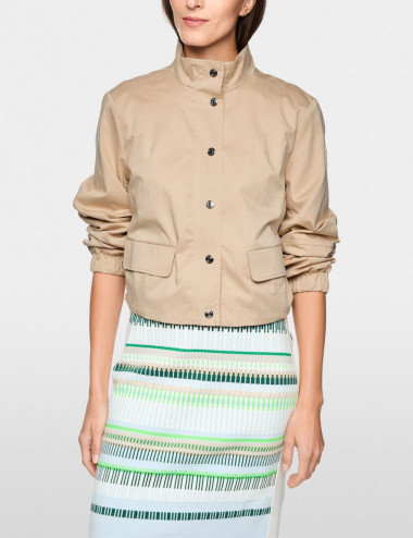 Veste courte en coton avec...