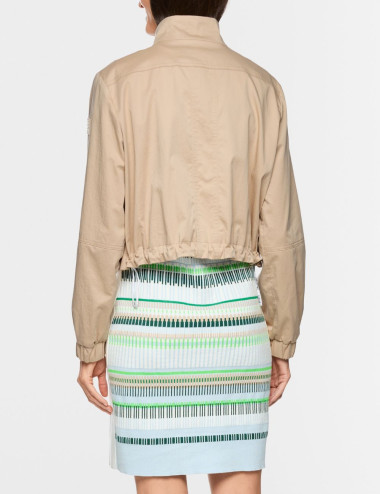 Veste courte en coton avec...