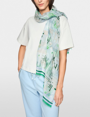 Écharpe multicolore en...