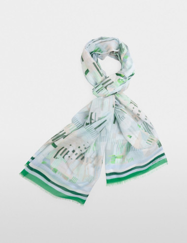 Écharpe multicolore en...