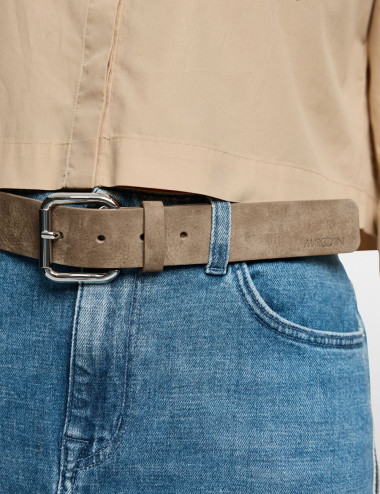 Ceinture en cuir Nubuck -...