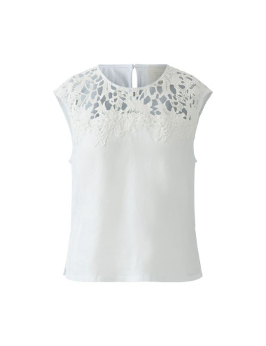 Camisole blanche brodée - Oui