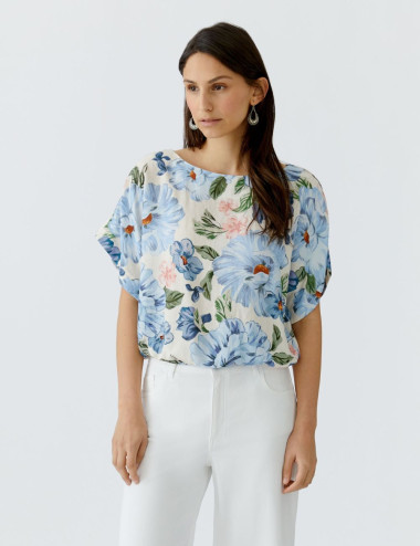 Blouse avec imprimé floral...