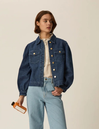 Veste en jean Qara - Des...