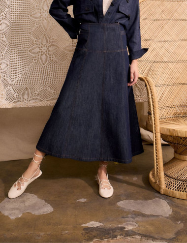 Jupe midi en denim - Oui