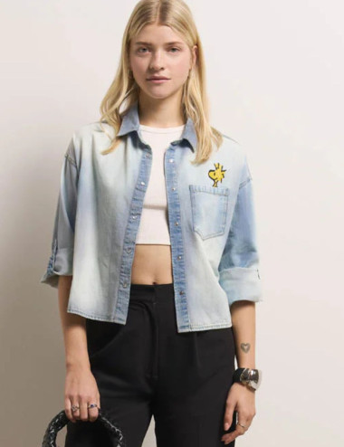 Chemise en jean Peanuts -...