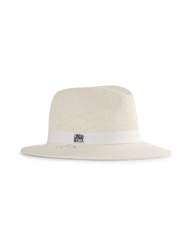 Chapeau a de paille blanc -...