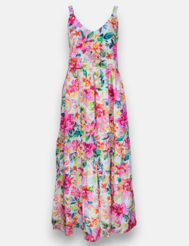 Robe sans manches imprimé...