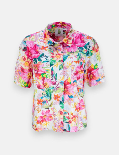 Blouse à manches courtes...
