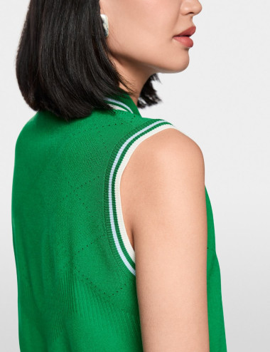 Top en maille ajourée -...