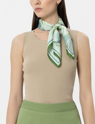 Foulard en soie avec...