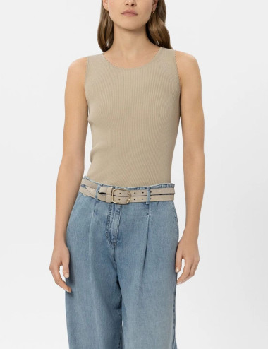 Top à bretelles avec bord...