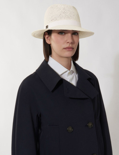 Chapeau a de paille blanc -...
