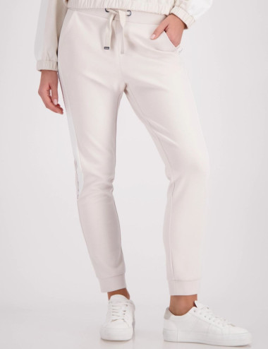 Pantalon beige champagne -...