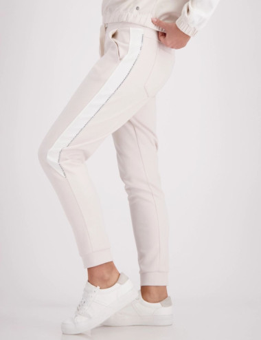 Pantalon beige champagne -...