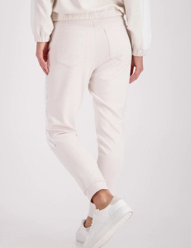 Pantalon beige champagne -...