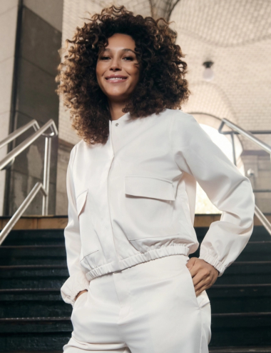 Veste cargo en satin - Monari