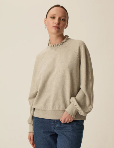 Pull Yaelle gris chiné -...