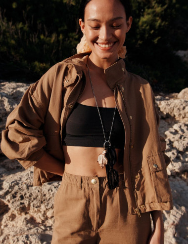 Veste Leo couleur camel -...