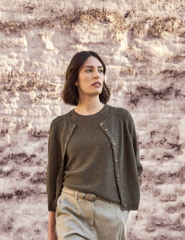 Cardigan mastique tricoté...