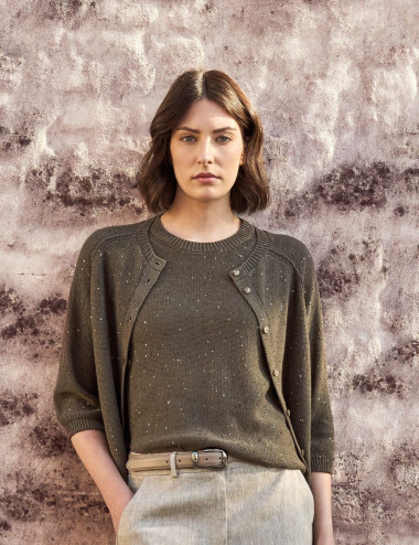 Cardigan mastique tricoté...